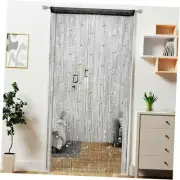 Beaded Curtain Door String Curtains,Doorway Beads Curtains Hanging Room Black