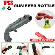 OZNALA 1PCS Grey Gun Beer Bottle Opener Launcher Drinking Game Cap Plastic Shooter Fun Party