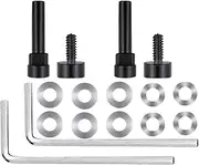 SOULWIT Metal Swivel Pins Replacement Parts Kit for Bose QuietComfort 35/QC35/QC35 II/QC45/QuietComfort SE (QC SE)/New Quiet Comfort Wireless Headphones, Hinge Screws Accessories and Gasket (Black)