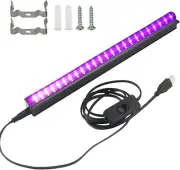 10W 1Ft Portable UV Black Light Bar for Glow Party and Decorations
