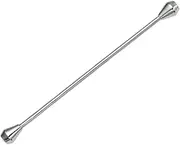 [Mealoodiousmusea] Men's Collar Bar Tie Pin 65mm Mens Shirt Collar Pin Clip for Valentine's Day Black, 6.5cm