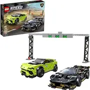 LEGO Speed Champions Lamborghini Urus ST-X and Lamborghini Huracán Super Trofeo EVO 76899 Building Kit