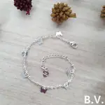 全新【正韓】甜美蝴蝶飛舞亮亮手鍊 氣質心型手鍊 BUTTERFLY BRACELET   銀色手鍊  韓國手鍊  蝴蝶手