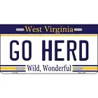 Go Herd License Plate Metal Sign Plaque Art Car Truck Wall Home Decor