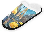 Women Home Slippers, Cute Patrick's Day Otter House Slippers for Women, Travel Slippers Hotel Soft Guest Slippers
