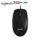 Logitech羅技 有線滑鼠M100r(New)-黑【愛買】