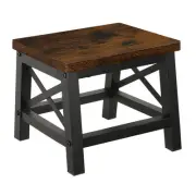 Wooden Step Stool for Adults and Kids, Rectangular Step Stool for High Bed, S...