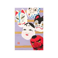 在飛比找誠品線上優惠-日本 MIDORI 春季明信片/ 祭典面具/ 1入