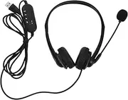 MERRYHAPY Headset Alternative Noise Canceling Headphones Over-Ear Headset Microphone for Office Pc Call Center