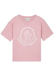 Moncler Kids Logo-print Cotton T-shirt (8-10years) - Pink - 8 Years 8 years
