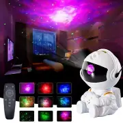 Astronaut Starry Sky Light Projector (White or Black)