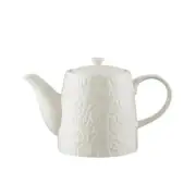 Durable Mason Cash in the Forest Teapot 1 Litre Capacity Embossed Design White