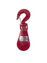 4 Ton Snatch Block with 4" Sheave, Swivel Snap Hook for 3/8" - 1/2" Rope, 12.4 l