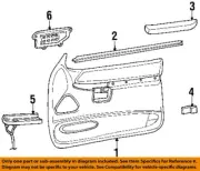 FORD OEM 99-01 Mountaineer Front Door Interior Trim-Armrest Pad XL2Z7824101BAA