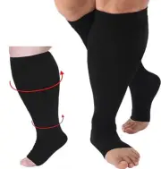 XXXXL Compression socks for Women Nurses &Men Plus Size Wide Calf 15-20 mmHg DVT
