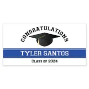 Class of 2024 Personalized Graduation Party Banner, Congratulations Graduate