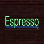 BRAND NEW "ESPRESSO" w/UNDERLINE 30x12X1 INCH LED FLEX INDOOR SIGN 30161