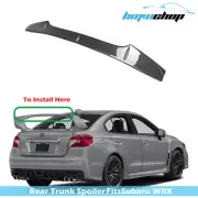 Fits Subaru WRX STI Sedan Trunk Spoiler Gurney Flap Carbon Fiber (for: Subaru)