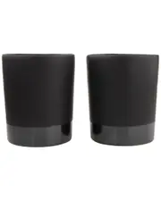 Viski Warren Black Stoneware Tumblers