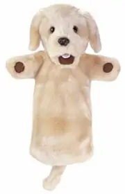 The Puppet Company - Long Sleeves - Yellow Labrador Hand Puppet