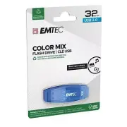 Emtec Dexxxon C410 Color Mix 32GB USB 2.0 Stick Flash Drive Cap Blue Candy Color