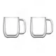 【仙德曼SADOMAIN】雙層玻璃咖啡馬克杯-2入組(450ml) CF1450