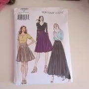 Sewing pattern ladies skirt vogue 8980 size 6-14 uncut