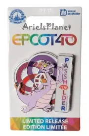Disney Parks EPCOT 40th Anniversary FIGMENT Passholder Limited Release Pin