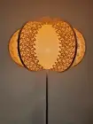 Floor lamp, pink lamp, art deco lamp, Unique lamp, fabric lampshade, handmade!