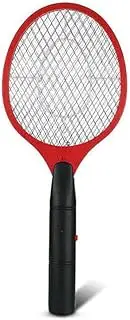 Vivva Bug Zapper Electric Fly Swatter Zap Mosquito, Indoor Outdoor Zapping Racket for Pest - Safe to Touch with 3-Layer Safety Mesh (Red)