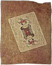 Poker Xiao Wang Throw Blanket Lightweight Soft Cozy Flannel Sofa Bed 40x50inch(100x130cm)