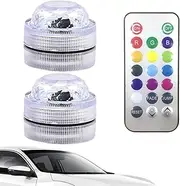 Neon Accent Lights for Car, Color Change Ambient Lighting Led Car Lights, Wiring-Installation, Automotive Lights with Remote Control for, Trucks, ATVs
