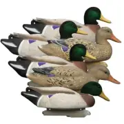 Higdon 6-Pack Battleship Mallard Duck Hunting Decoys Feat. Flocked Heads #16034