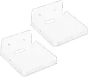 COHEALI 2Pcs Acrylic Router Wall Mount Rack Speaker Holder for Easy Installation No Drilling Required Suitable for Smooth Surfaces Home Office