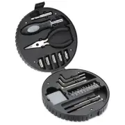 Wheel Tool Box/Case/Set age 5-15 NEW beginner tools: socket, allen, pliers, tape