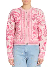 Versace Underwater Barocco Foulard Cardigan