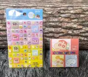 Crayon Shinchan Japan Anime Sticker tile seal &square notepad From JAPAN