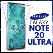 For SAMSUNG GALAXY NOTE 20 ULTRA 360° CLEAR CASE FRONT AND BACK SILICONE COVER