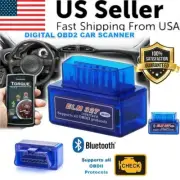 ELM327 OBD2 Code Reader Bluetooth Auto Detection Tool OBDII Scanner