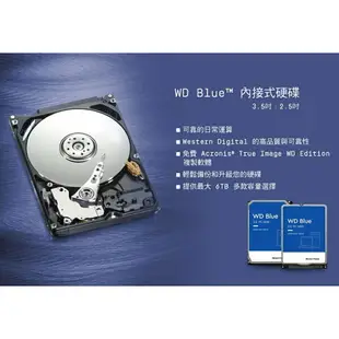 威騰 WD 4T 4TB 藍標 硬碟 3.5吋 三年保 WD40EZAX 3.5吋SATA硬碟 無盒