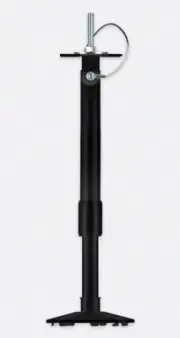 CE-CP6B, Clinton 3'-6' Telescoping, Steel, Ceiling Mount Camera Pole, Black
