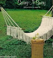 Sunny Side of Macrame patterns: HAMMOCK; OWLS, SLING CHAIR, FOOTSTOOL, SWING, n