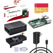 ABS Black Case Kit with Cooler Power SD Card Raspberry Pi 5 board 4GB/8GB