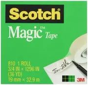 Scotch Magic Tape, 3/4 x 1296, Boxed, 1 Roll, 810 (T9641810) Size: 1 Roll, Mo...