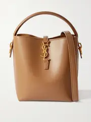 [SAINT LAURENT] SAINT LAURENT - Le 37 Small Leather Bucket Bag - Brown - One size One size Brown