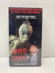 Naked Lunch VHS Tape 1991 David Cronenberg William Burroughs Cult Film NEW RARE