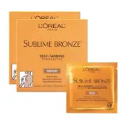 L'Oreal Paris Sublime Bronze Self-Tanning Towelettes 6 Ct (Pack Of 2 Boxes)
