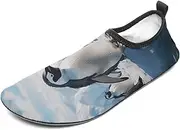 [BTCOWZRV] Water Shoes for Women Men Penguins Water Sports Shoes Slip-on Breathable Lightweight Athletic Aqua Sock