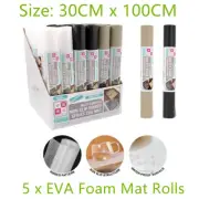 5 Rolls Thin EVA Foam Mats Non Slip Waterproof Liner Drawer Placemat Kitchen