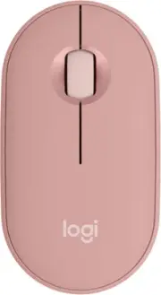 Logitech Pebble Mouse 2 M350s Bluetooth Mouse Tonal Rose